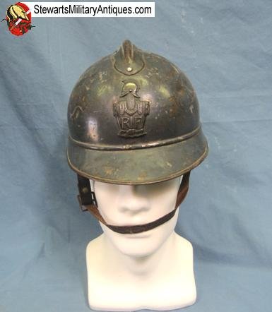 French WWI Adrian Helmet, Engineer Plate — image 4