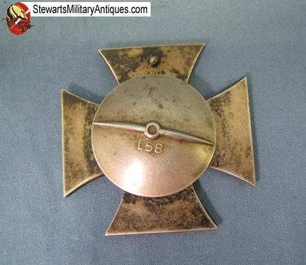  German WWII Iron Cross 1st Class, Screwback, Brass Core, L58 — image 4