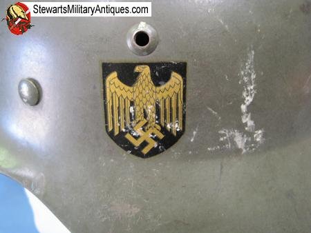 German WWII M1935 Kriegsmarine Helmet, ET68 — image 2
