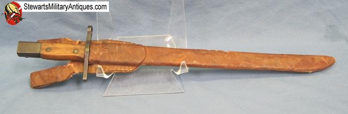  Japanese WWII Type 30 Rubberized Canvas Scabbard , TALW Blade — image 5