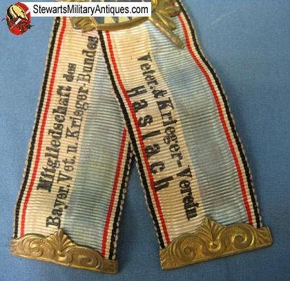  German Pre WWI Bavarian Veterans Badge — image 2