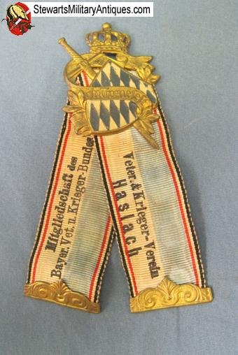  German Pre WWI Bavarian Veterans Badge — image 4