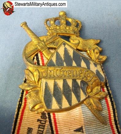  German Pre WWI Bavarian Veterans Badge — image 5