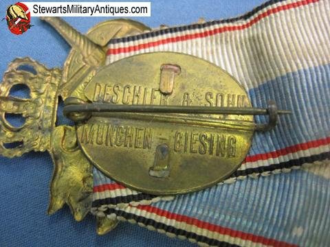  German Pre WWI Bavarian Veterans Badge — image 6