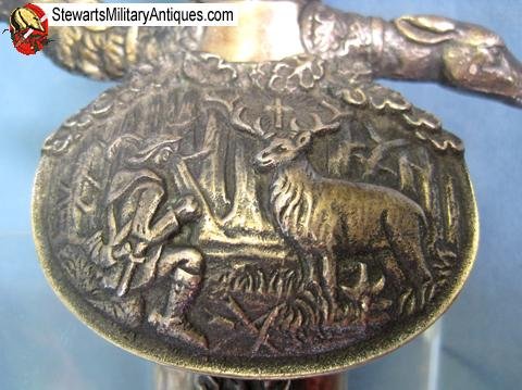  German Post WWII Hunting Cutlass, Willi Ulrich Mfg — image 3