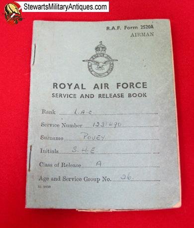  British WWII RAF Service & Release Book — image 4