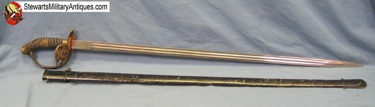  German Pre WWI M1889 Prussian Infantry Officers Sword, Etched Blade, Clemen & Jung  — image 5