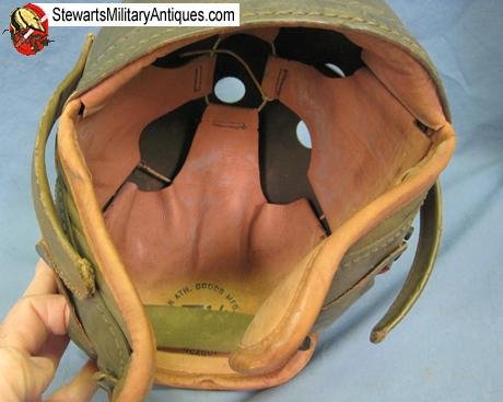  US WWII Tank Crewman Helmet, Wilson Mfg, Size 7 1/8 — image 3