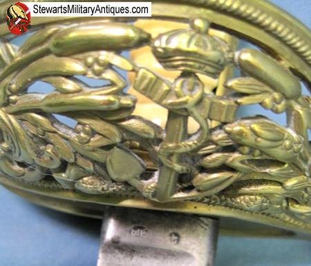  Dutch Pre WWI M1843 Navy Officers Sword, Ivory Grip — image 10