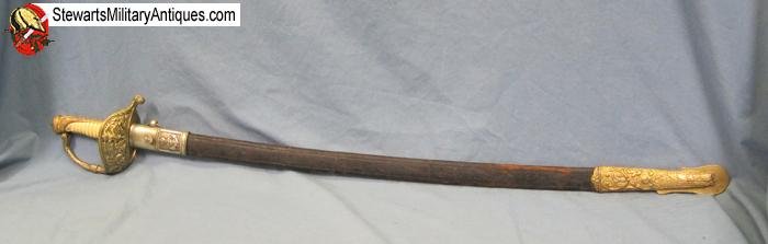  Dutch Pre WWI M1843 Navy Officers Sword, Ivory Grip — image 2