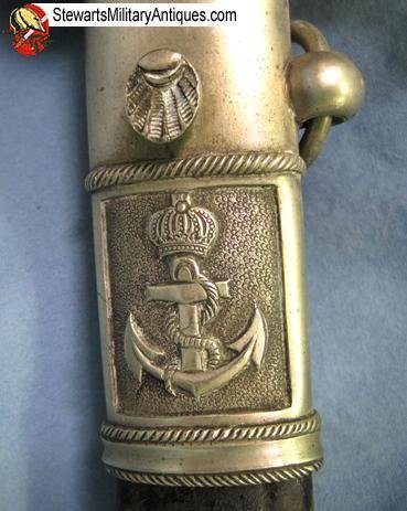  Dutch Pre WWI M1843 Navy Officers Sword, Ivory Grip — image 3
