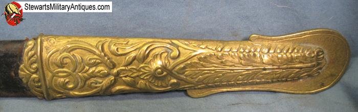  Dutch Pre WWI M1843 Navy Officers Sword, Ivory Grip — image 6