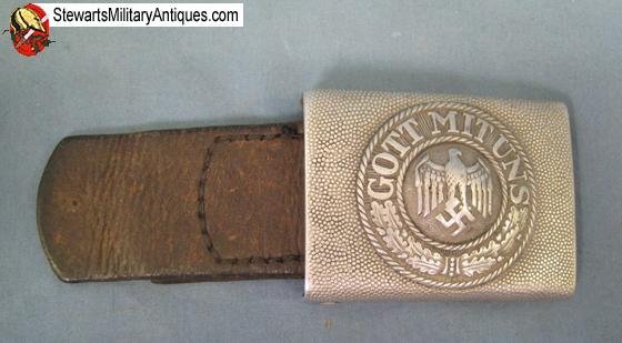  German WWII Army EM Belt & Buckle, 1937 FKO Maker — image 5