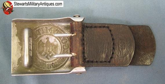  German WWII Army EM Belt & Buckle, 1937 FKO Maker — image 6
