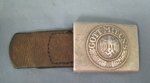 German WWII Army EM Belt & Buckle, 1937 FKO Maker