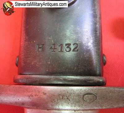  Argentine M1891 Mauser Bayonet, Alloy Grips, German Mfg Weyersberg — image 5