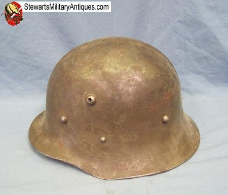  Bulgarian WWII M35/A Steel Helmet, Rolled Edge — image 2