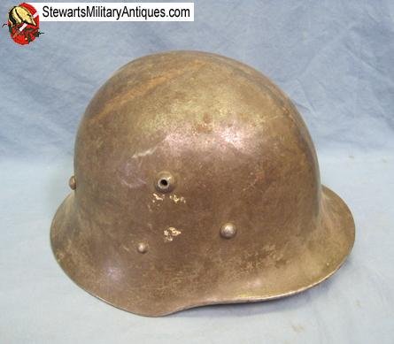  Bulgarian WWII M35/A Steel Helmet, Rolled Edge — image 3