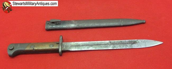  Polish WWII Perkun, WZ28 Mauser Bayonet & Scabbard — image 3