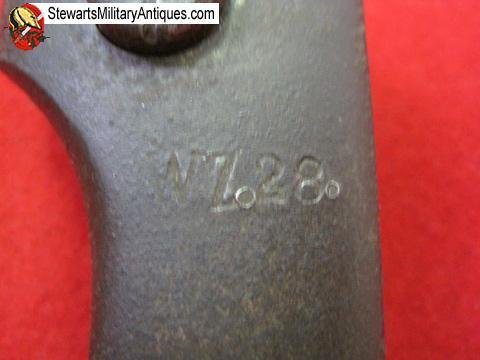  Polish WWII Perkun, WZ28 Mauser Bayonet & Scabbard — image 6