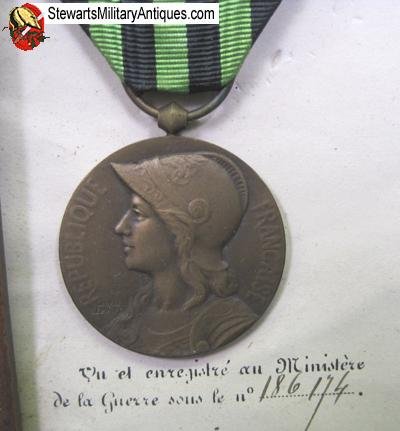  French Franco-Prussian War Medal & Document Set — image 3