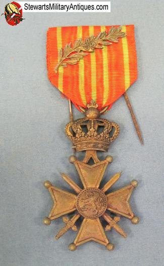  Belgium WWI Croix de Guerre With Palm — image 2