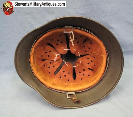  German WWII M1935 Luftwaffe Double Decal Helmet, Q62 — image 2