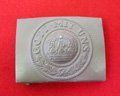 German WWI Prussian EM Steel Buckle, Olive Paint Finish