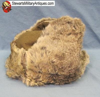  Japanese WWII Army Winter Fur Hat — image 3