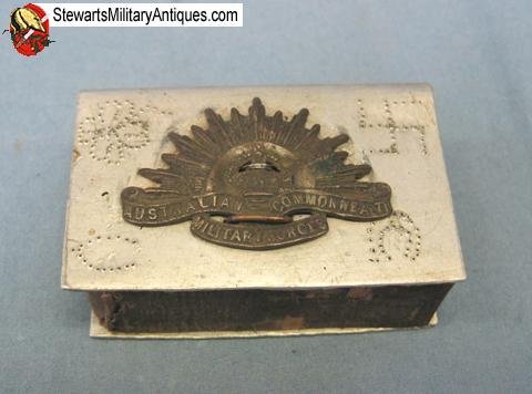  Australian WWI Trenchart Matchsafe & Letter — image 2