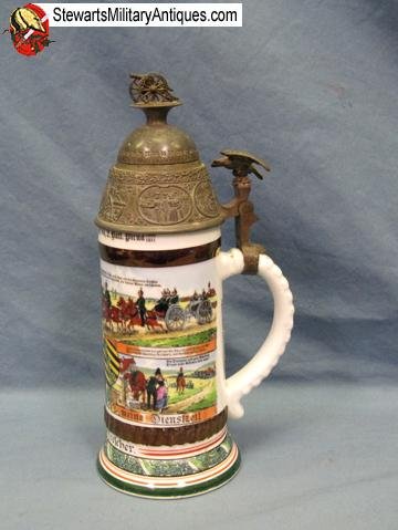  German Pre WWI Regimental Stein, Saxon Field Artillery Regiment Nr. 64 — image 2