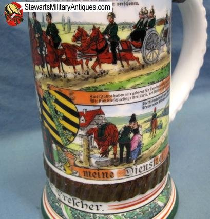  German Pre WWI Regimental Stein, Saxon Field Artillery Regiment Nr. 64 — image 5
