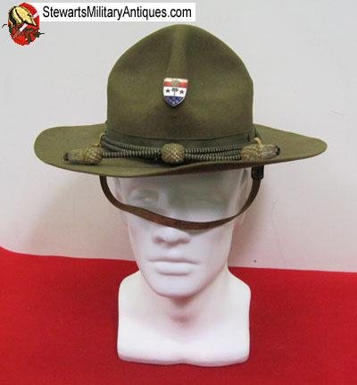  US Pre WWII Army Officers Campaign Hat. 110th Inf'y Regiment, 28th Div. PNG — image 2