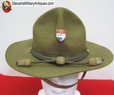  US Pre WWII Army Officers Campaign Hat. 110th Inf'y Regiment, 28th Div. PNG — image 4