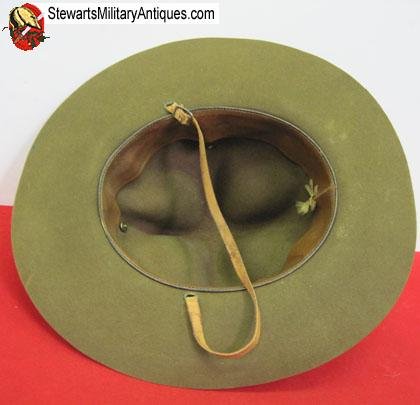  US Pre WWII Army Officers Campaign Hat. 110th Inf'y Regiment, 28th Div. PNG — image 5