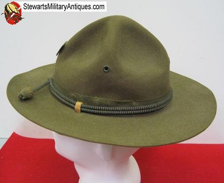 US Pre WWII Army Officers Campaign Hat. 110th Inf'y Regiment, 28th Div. PNG — image 6