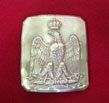 French Second Empire Brass Buckle, Imperial Eagle