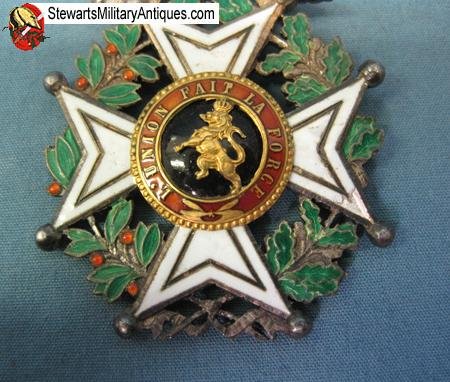  Belgian Order of Leopold Ist, Knight, Army Version — image 3