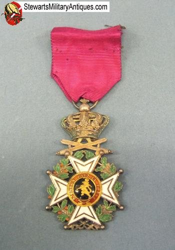  Belgian Order of Leopold Ist, Knight, Army Version — image 4