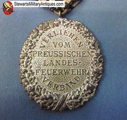  German WWI Prussian 25 Year Fire Service Medal — image 2