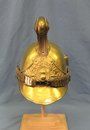 French late 19th Century Brass Fire Helmet
