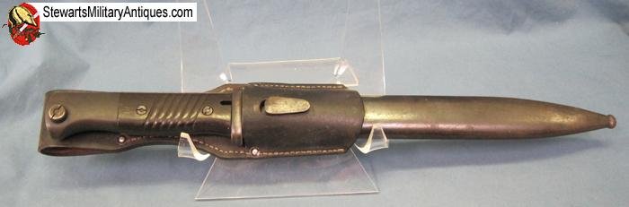  German WWII S84/98 Bayonet & Frog, Matching, E. Pack 1940 — image 8