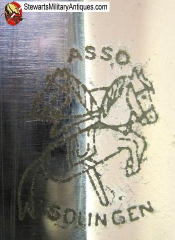  German WWII M1933 SA Dagger, Rare Maker ASSO — image 4