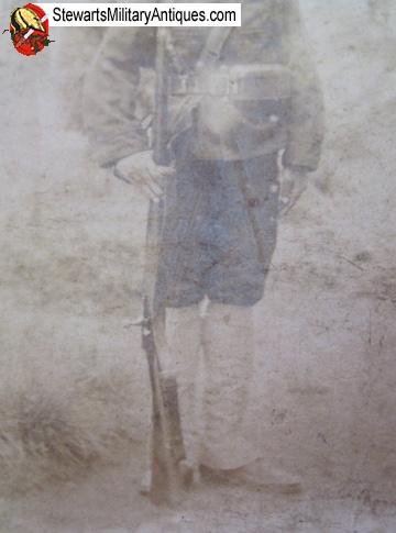  Japanese Meiji Era Russo Japanese War Armed Infantryman Photo — image 2
