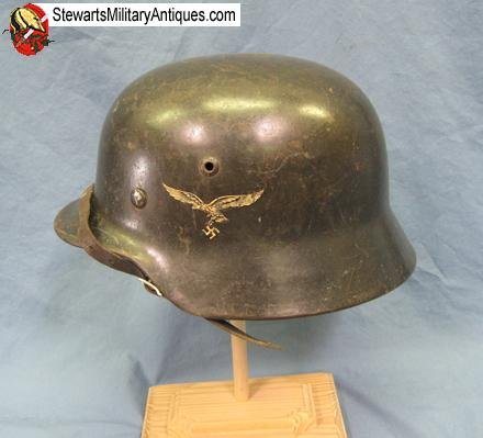  German WWII Luftwaffe M1935/40 Steel Helmet, ET64   — image 6