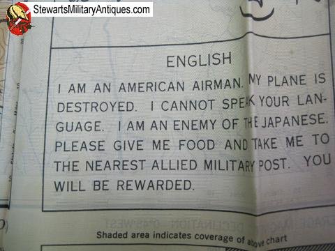  US WWII CBI Theater USAAF Escape Map, January 1944 — image 2