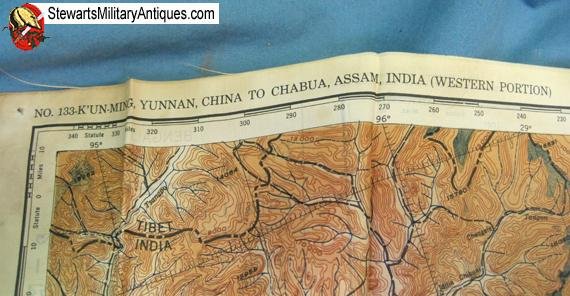  US WWII CBI Theater USAAF Escape Map, January 1944 — image 6
