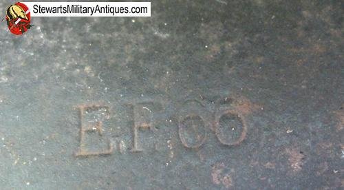  German WWII Army M1935 Double Decal Helmet, EF66 — image 6