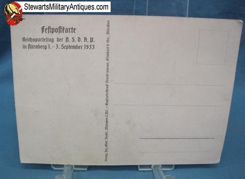  German WWII 1933 Reichsparteitag Postcard — image 2