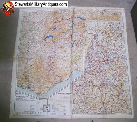  US WWII ETO Escape Map, Sheet C & D — image 2